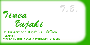 timea bujaki business card